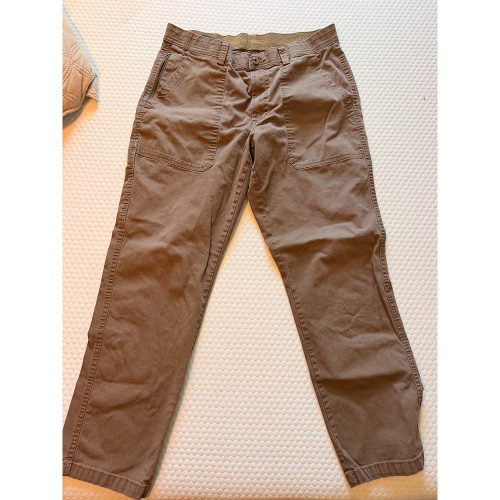 Weatherproof Vintage Mens 34x30 Utility Canvas Pants Cedar Brown W2F1983C